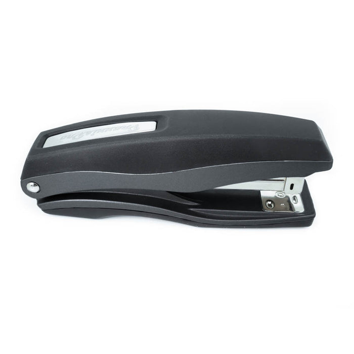 PraxxisPro Office Essentials - Basileus Full-Strip Ergonomic Grip Handheld Desktop Stapler - Black Nickel