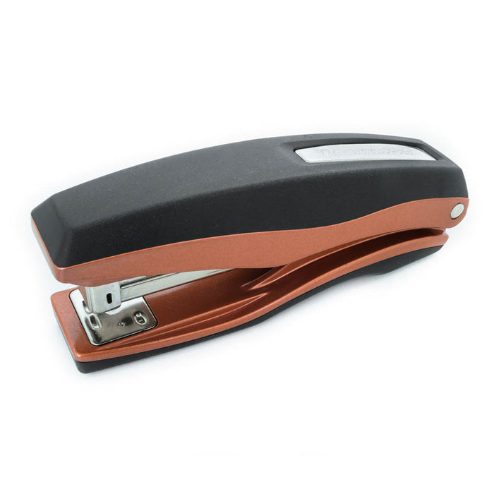 PraxxisPro Office Essentials - Basileus Full-Strip Ergonomic Grip Handheld Desktop Stapler - Crystal Copper