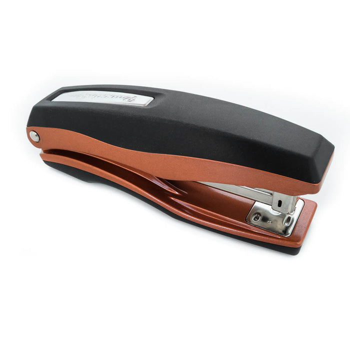 PraxxisPro Office Essentials - Basileus Full-Strip Ergonomic Grip Handheld Desktop Stapler - Crystal Copper