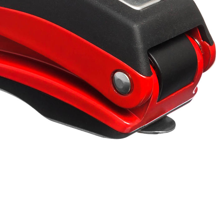 PraxxisPro Office Essentials - Basileus Full-Strip Ergonomic Grip Handheld Desktop Stapler - Fire Red