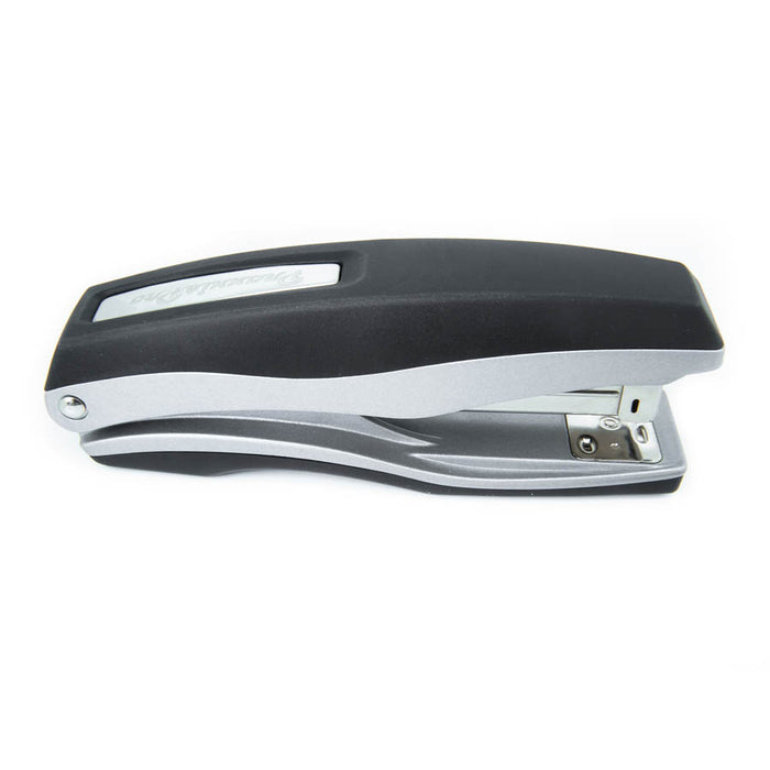 PraxxisPro Office Essentials - Basileus Full-Strip Ergonomic Grip Handheld Desktop Stapler - Glacier Grey