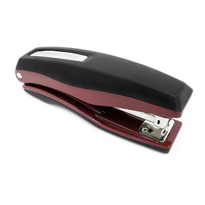 PraxxisPro Office Essentials - Basileus Full-Strip Ergonomic Grip Handheld Desktop Stapler - Merlot