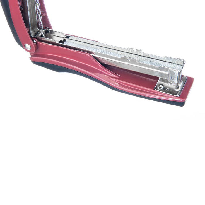 PraxxisPro Office Essentials - Basileus Full-Strip Ergonomic Grip Handheld Desktop Stapler - Merlot