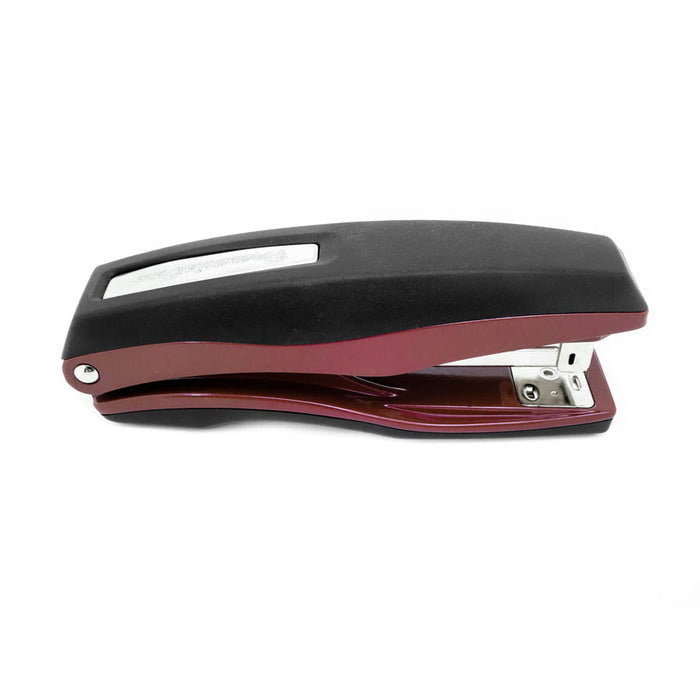 PraxxisPro Office Essentials - Basileus Full-Strip Ergonomic Grip Handheld Desktop Stapler - Merlot