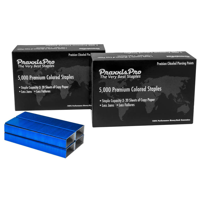 PraxxisPro Office Essentials - Premium Standard Blue Staples