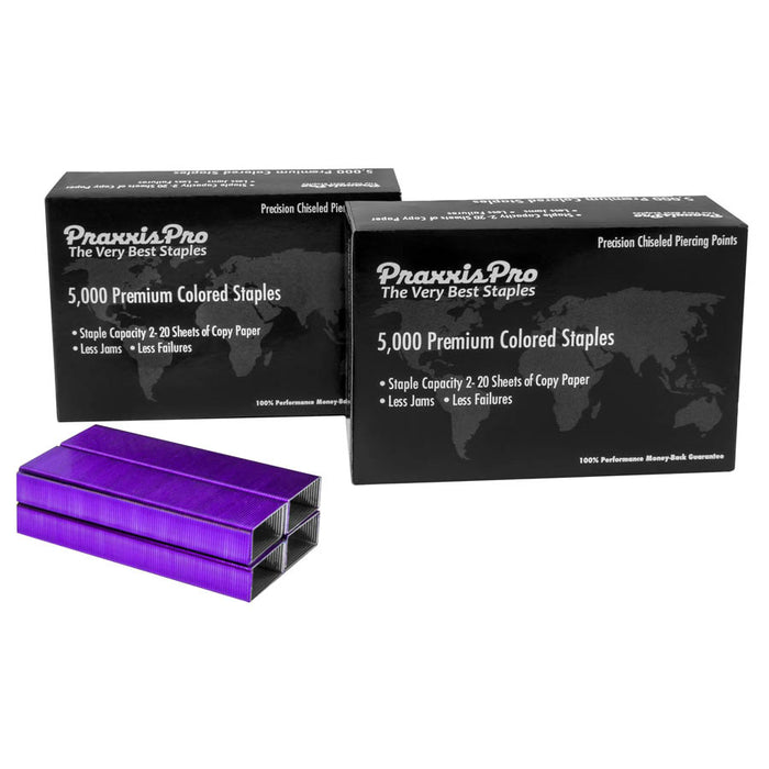 PraxxisPro Office Essentials - Premium Standard Purple Staples