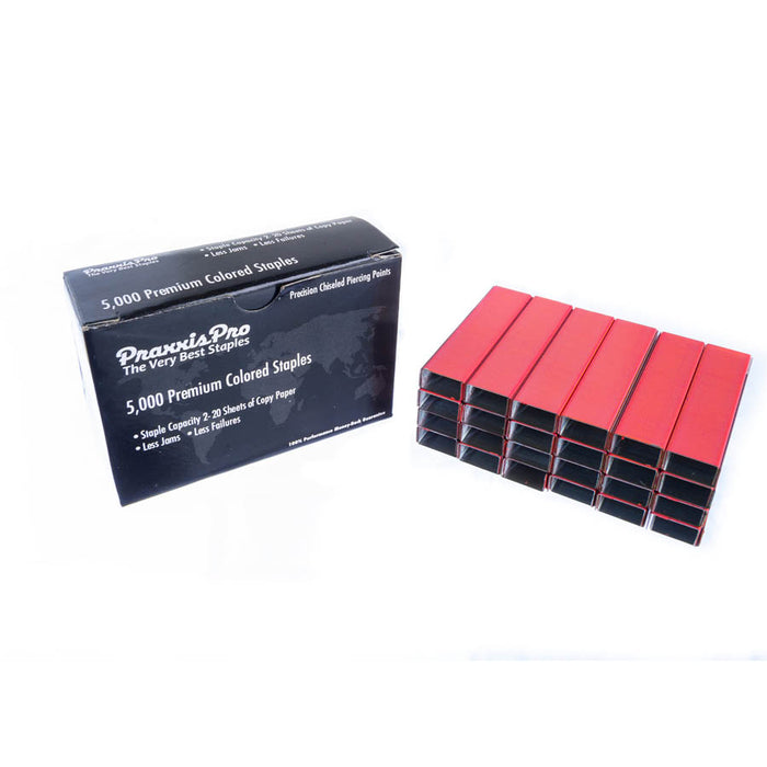 PraxxisPro Office Essentials - Premium Standard Red Staples