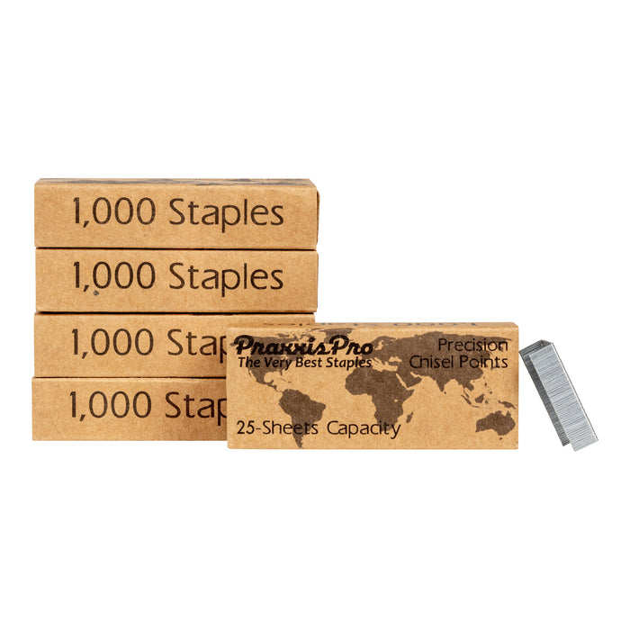 1/4-Strip Length of 26/6 Staples - Silver — PraxxisPro Office Essentials