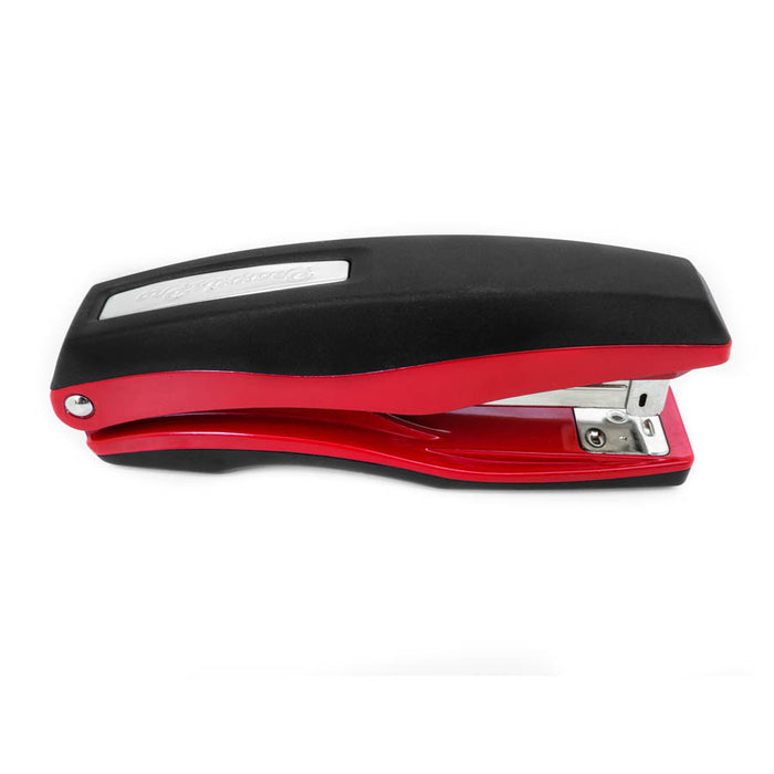 PraxxisPro Office Essentials - Basileus Full-Strip Ergonomic Grip Handheld Desktop Stapler - Fire Red