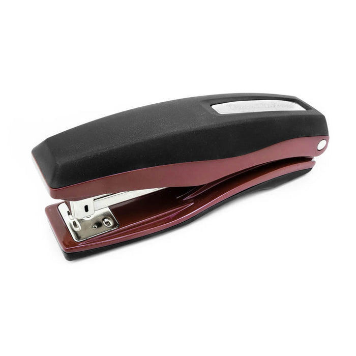 PraxxisPro Office Essentials - Basileus Full-Strip Ergonomic Grip Handheld Desktop Stapler - Merlot