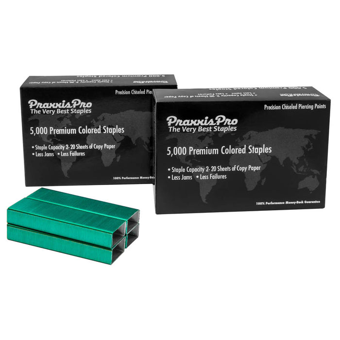 PraxxisPro Office Essentials - Premium Standard Green Staples