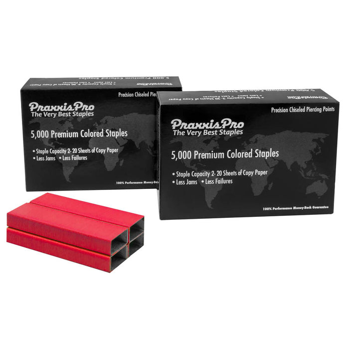 PraxxisPro Office Essentials - Premium Standard Red Staples