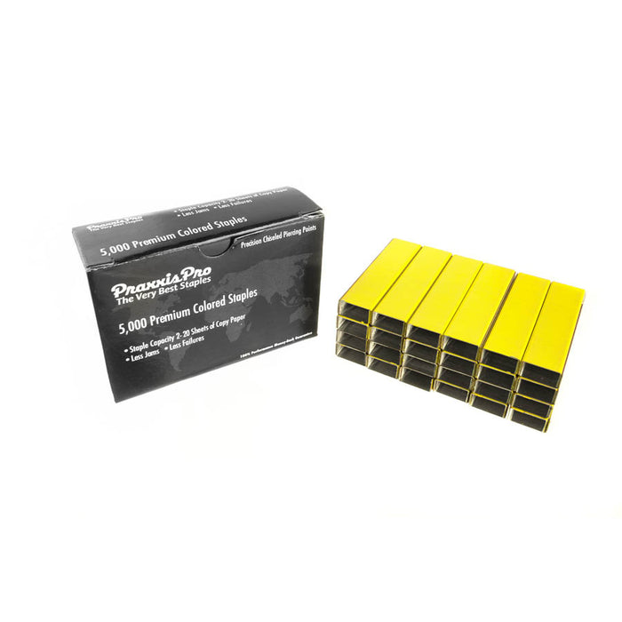 PraxxisPro Office Essentials - Premium Standard Yellow Staples