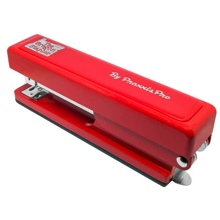 The Oregon Stapler, our red desktop stapler is proudly made in America.